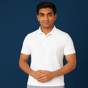 Alpine White Polo Tee