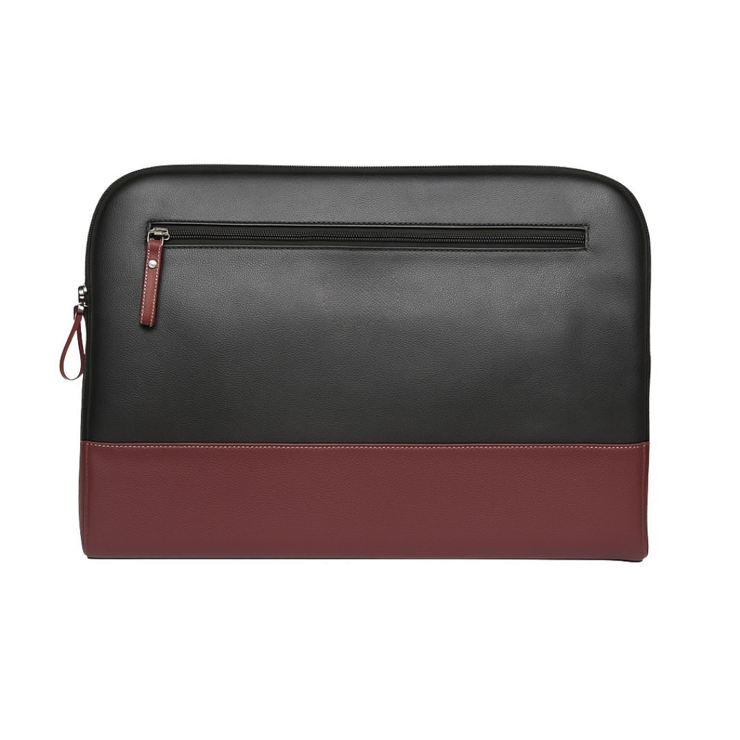 Dual-Tone PU Leather Laptop Sleeve