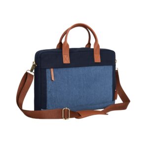 Dual-Tone Canvas Office Bag