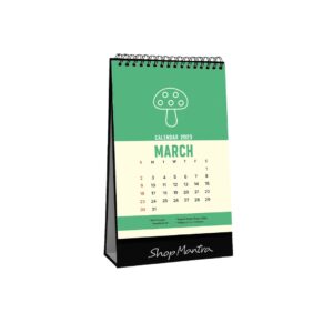Spiral-Bound Graphic Desk Calendar
