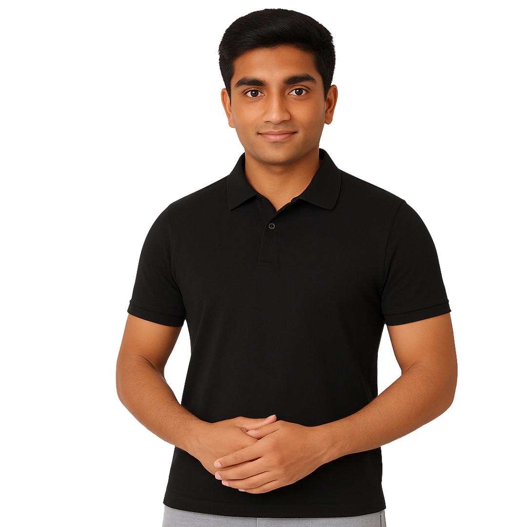 Premium Black Polo T-Shirt