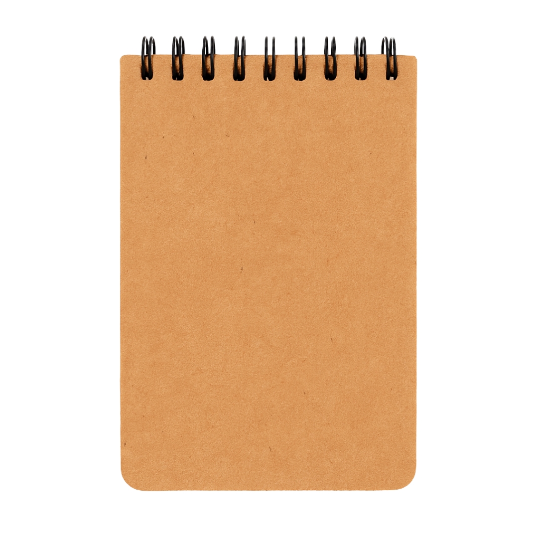 Kraft Spiral Flip Notebook