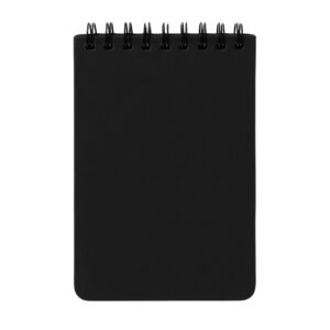 Black Spiral Flip Notebook