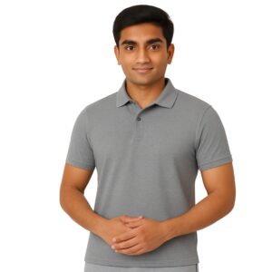 Classic Grey Corporate Polo