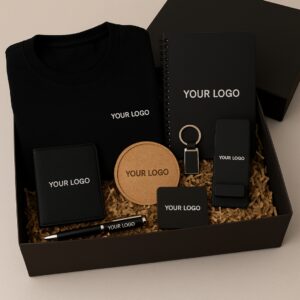 Modern Black Desk Essentials Hamper